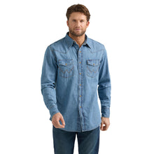 Wrangler® Denim Long Sleeve Shirt - Light Wash Denim 112361699
