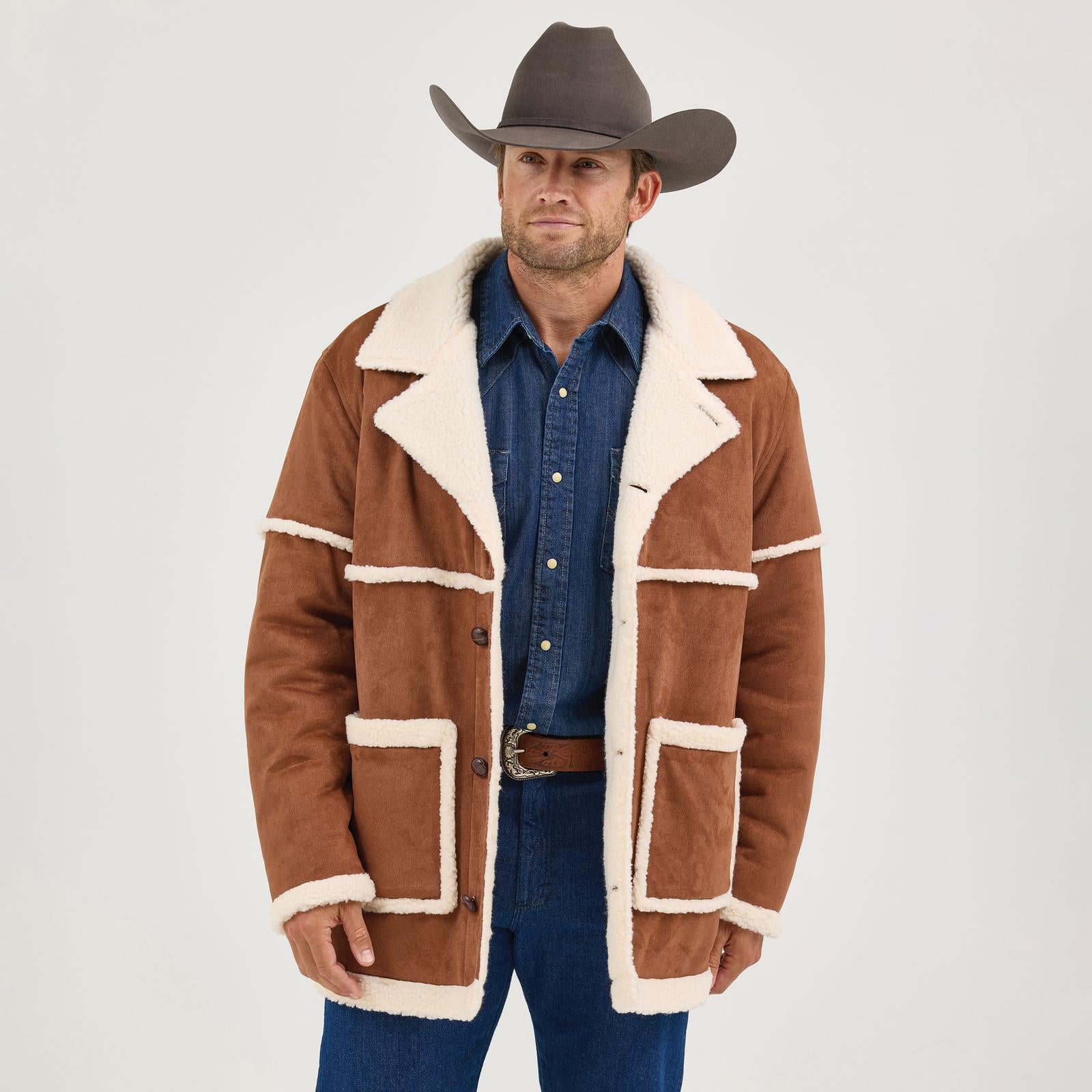 Wrangler® Sherpa Cowboy Jacket - Rawhide 112368225 – Go West! NY