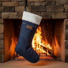 Wrangler® Denim Christmas Stocking Sherpa 101WRCHSP