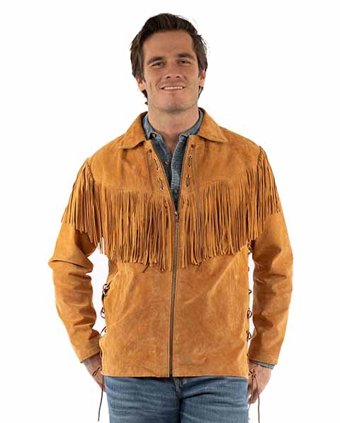 SCULLY MENS JACKET SUEDE FRINGE 2095 409