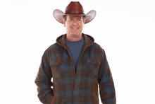 Scully Mens Blue/Brown SHERPA LINED CORDUROY HOODY 5289