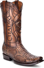 Cuadra Mens Brn Python Sq
