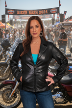 Scully Ladies Black Lamb zip front jacket L1075