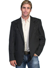 Scully Mens Black Embroidered Jacket