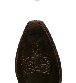 Justin Ladies Tall Blk Suede
