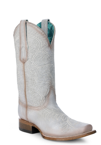 Corral Ladies White Sq Z5294