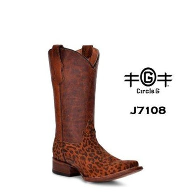 Circle G Teen Leopard Sq J7108-T