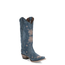 Circle G Ladies Blue Floral Snip