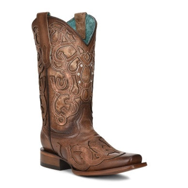 Corral Ladies Brown Horseshoes Z5136