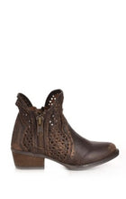 Circle G Brown Cutout Bootie